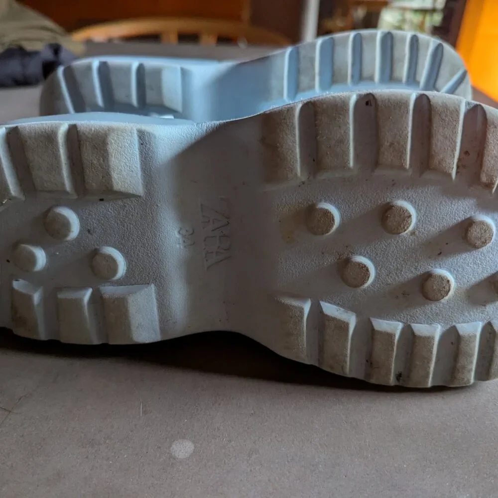 Zara AIR CHAMBER CLOGS Blue | EU 34 ≈ US Youth 2 - 2.5